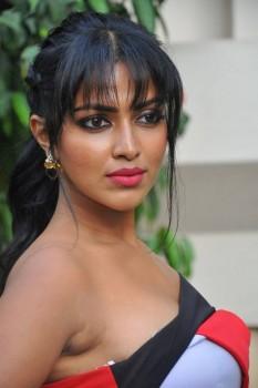 Actress Amala Paul attended Dongodochadu Movie Press Meet.