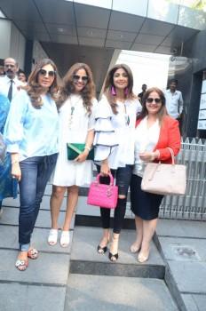 Actress Shilpa Shetty spotted at Kiran Bawa birthday lunch party in Bandra.