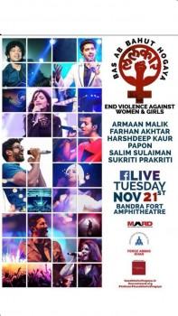 Many Bollywood celebrities are also expected to grace the occasion. This is part of the 'Bas Ab Bahut Ho Gaya (Enough is Enough!)' campaign that was initiated by the Population Foundation of India (PFI), well-known director Feroz Abbas Khan and Farhan Akhtar’s MARD (Men Against Rape and Discrimination).