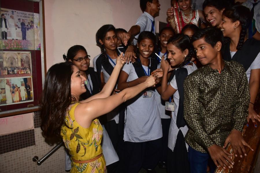 Shraddha has always been passionate about encouraging and supporting children and has a soft corner for the less fortunate one's. Shraddha Kapoor,actress Shraddha Kapoor,Shraddha Kapoor at Prabhadevi Municipal School,Children's Day,Shraddha Kapoor at Children's Day
