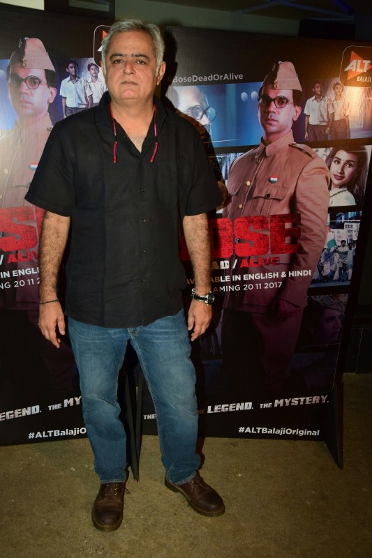 Hansal Mehta at special screening of ALTBalaji's Bose: Dead/Alive. Jhanvi,Boney Kapoor,ALTBalaji Romil,Manraj Singh,Rajeev Siddhartha,Karishma Sharma,Gizele Thakral,Rahul dev,Mughda Godhse