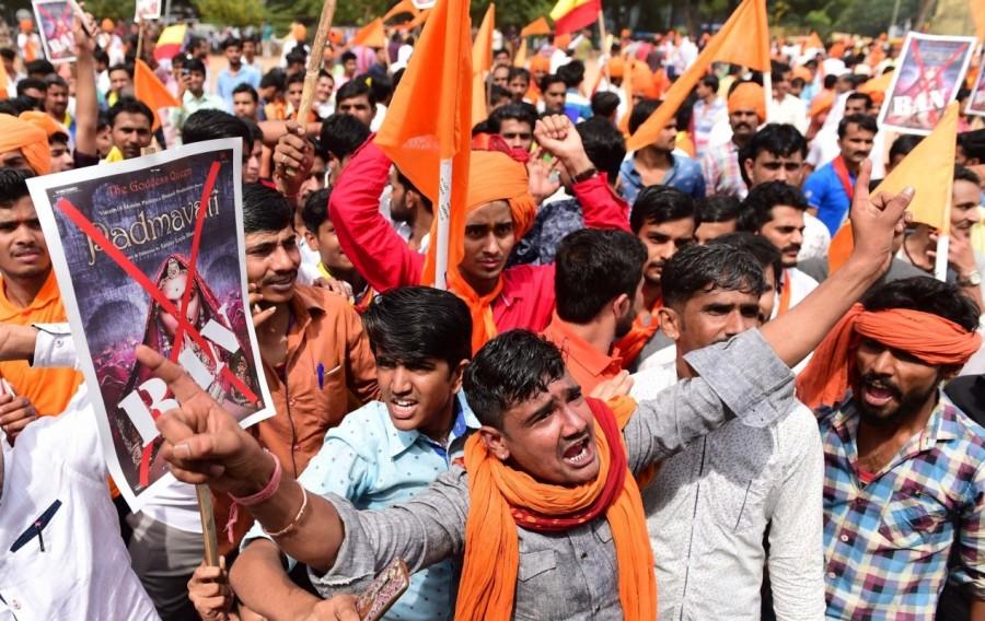 "Hundreds of protesters on Saturday blocked entry for a few hours to Kumbhalgarh Fort. It was a peaceful protest and no untoward incident was reported," SHO Kelwara Yogesh Chauhan told IANS on phone. Padmavati controversy,Deepika Padukone Padmavati controversy,Padmavati movie controversy,Sanjay Leela Bhansali,Deepika Padukone