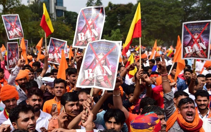 Protesters shouted slogans against Bhansali and in speech after speech demanded a ban on the movie. They said they will send memorandums to the President of India and Union Minister for Information and Broadcasting requesting a ban on "Padmavati". Padmavati controversy,Deepika Padukone Padmavati controversy,Padmavati movie controversy,Sanjay Leela Bhansali,Deepika Padukone