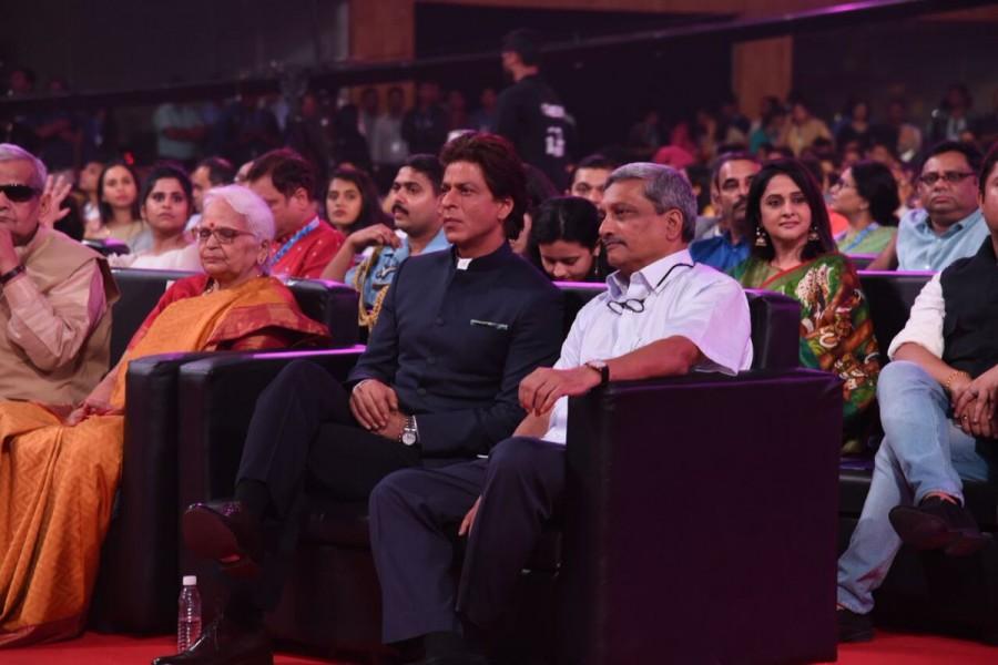Shah Rukh spoke in the presence of Union Ministry for Information and Broadcasting Smriti Irani at the inaugural ceremony of the 48th International Film Festival of India, which kicked off near Panaji. Shah Rukh Khan,actor Shah Rukh Khan,Shah Rukh Khan at IFFI 2017,SRK.at IFFI 2017,IFFI 2017,IFFI 2017 red carpet