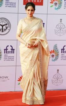 Sridevi at opening ceremony of IFFI 2017.