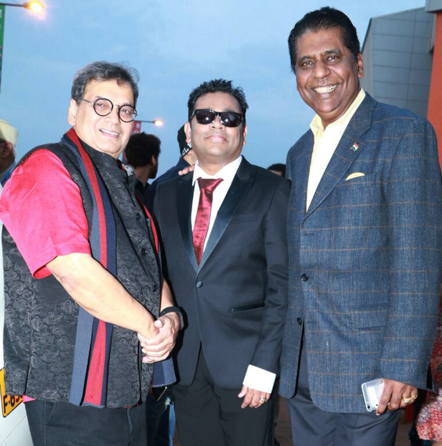 Subhash Ghai, AR Rahman and Vijay Amritraj at opening ceremony of IFFI 2017. Sridevi,Radhika Apte,Shahid Kapoor,AR Rahman,IFFI 2017,Sridevi IFFI 2017,IFFI 2017 opening ceremony
