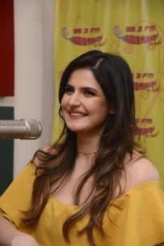 Zarine Khan promotes Aksar 2 at Radio Mirchi in Mumbai.