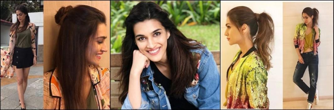 Casuals at its best: The Bareilly Ki Barfi star Kriti Sanon is surely slaying her looks with these casual hairdos, giving some serious hair goals to all the young girls out there. The half bun style or the messy ponytail, Kriti has set trends in a casual.