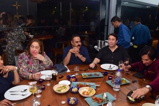 Randhir Kapoor with sister Rima Jain at Izaya.