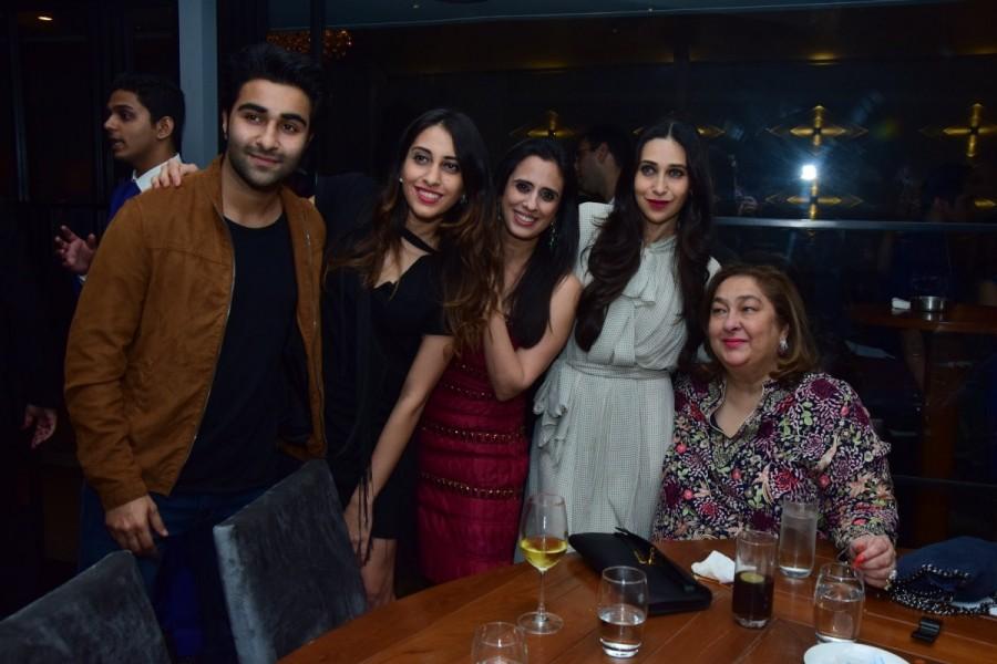 Adar Jain with Karisma Kapoor Rima Jain Dilshad Khambata and a friend. Karisma Kapoor,Rita Dhody,Soni Razdan,Randhir Kapoor,Izaya,Izaya restaurant,Izaya restaurant launch,Izaya restaurant launch pics,Izaya restaurant launch images,Izaya restaurant launch stills,Izaya restaurant launch pictures,Izaya restaurant launch photos