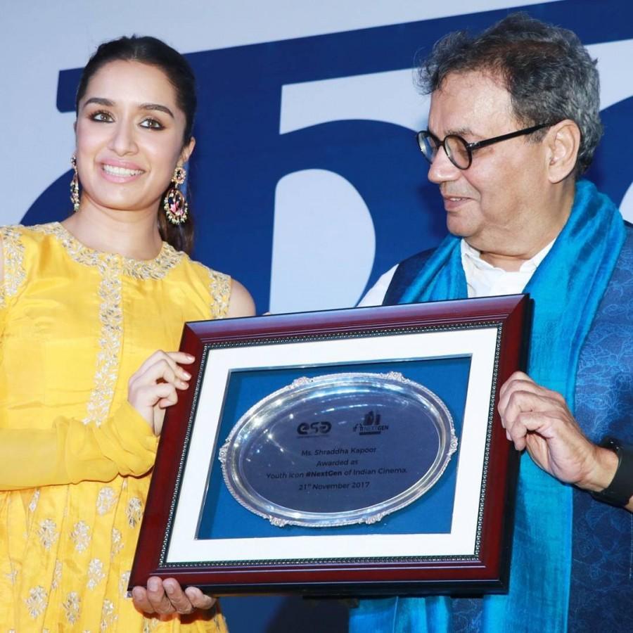 "I have fond memories with Goa. I have shot two films here ('Aashiqui 2' and 'Ek Villain'). Goa has been very warm and friendly to our film industry. I would like to thank each and everyone of you. I would also like to thank IFFI for inviting me here," Shraddha said. Shraddha Kapoor,Shraddha Kapoor gets Youth Icon tag,actress Shraddha Kapoor,Youth Icon of NextGen,IFFI 2017,IFFI,Shraddha Kapoor at IFFI