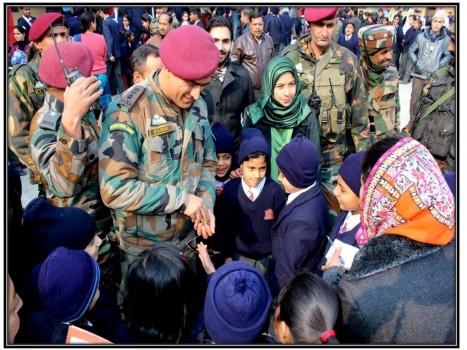 Mahendra Singh Dhoni turns Good Samaritan, motivates Srinagar students in surprise visit.