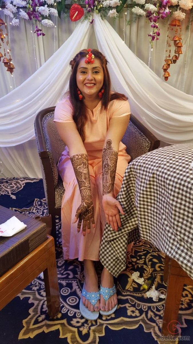Actress Namitha's Mehandi ceremony. Namitha,Namitha wedding,Namitha marriage,Namitha Mehandi Function,Namitha Mehandi Function pics,Namitha Mehandi Function images,Namitha Mehandi Function stills,Namitha Mehandi Function pictures,Namitha Mehandi Function photos