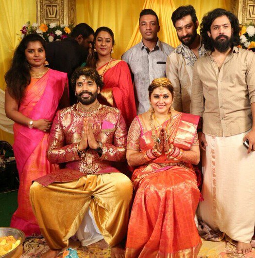 Actor Namitha ties the knot with producer Veerandra in Tirupati. Gayathri Raguramm,Sarathkumar,Radhika,Namitha and Veerandra wedding,Namitha and Veerandra marriage,Namitha wedding,Celebs at Namitha wedding,Namitha wedding pics,Namitha wedding images,Namitha wedding stills,Namitha wedding pictures,Namitha wedding photos