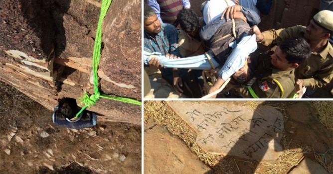 The body of a 40-year-old man was found hanging from the outer walls of Nahargarh Fort here on Friday morning, with the message 