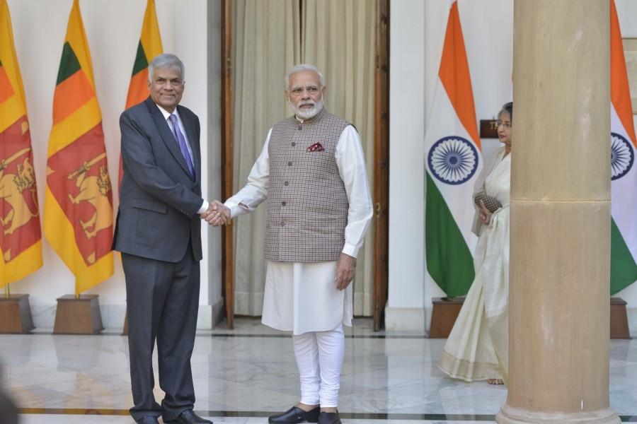 "Neighbourhood first," External Affairs Ministry spokesperson Raveesh Kumar tweeted. He added that Modi received Wickremesinghe at Hyderabad House and that both countries "share strong and close relations based on mutual trust and respect". Narendra Modi,Prime Minister Narendra Modi,Sri Lankan PM Ranil Wickremesinghe,Ranil Wickremesinghe,Modi meets Ranil Wickremesinghe