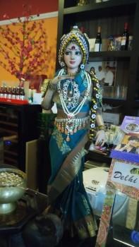 A doll named after Bollywood icon Sridevi Kapoor adorns a restaurant in Singapore.