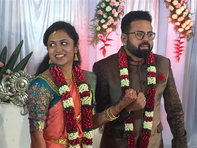 Director Santhosh Anandram engagement held in Bangalore. Celebs like Puneeth Rajkumar, Yash, Radhika Pandit and others graced the event. Puneeth Rajkumar,Yash & Radhika Pandit,Yash,Radhika Pandit,Santhosh Anandram engagement,Santhosh Anandram,director Santhosh Anandram engagement