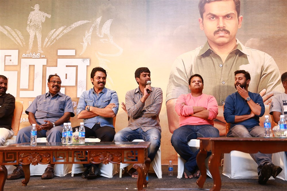 Tamil movie Dheeran Adhigaram Ondru success meet held in Chennai. Celebs like Karthi, Ghibran, director H Vinoth, Producer SR Prabhu, Sathyan Sooryan and others graced the event. Karthi,Ghibran,Dheeran Adhigaram Ondru,Dheeran Adhigaram Ondru success meet,Dheeran Adhigaram Ondru success meet pics,Dheeran Adhigaram Ondru success meet images,Dheeran Adhigaram Ondru success meet stills,Dheeran Adhigaram Ondru success meet pictures,Dhe