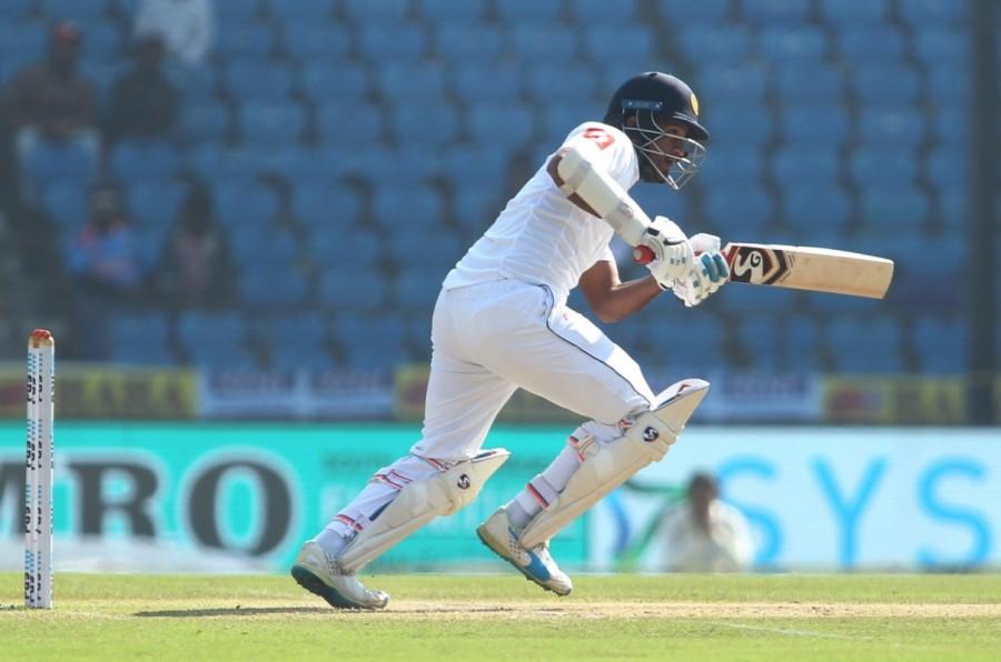 While Karunaratne was caught by Murali Vijay at short leg off left-arm spinner Ravindra Jadeja in the seventh over of the session, Thirimanne sliced a wide delivery from paceman Umesh Yadav to Jadeja at backward point, to leave the tourists at 48/3. Sri Lankan hopes were further dashed when former captain Angelo Mathews played Jadeja straight into the hands of Rohit Sharma at mid-off. India vs Sri Lanka,India vs Sri Lanka 2017,India vs Sri Lanka 2nd Test,Sri Lanka to 145/8