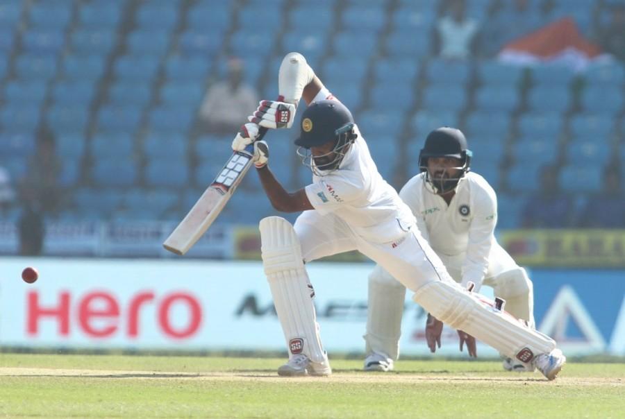 Brief scores: Sri Lanka: 205 all out and 145/8 (Dinesh Chandimal 53 not out; Ravichandran Ashwin 3/50, Ravindra Jadeja 2/25, Ishant Sharma 2/43) vs India: 610/6 declared in first innings at lunch on Day 4. India vs Sri Lanka,India vs Sri Lanka 2017,India vs Sri Lanka 2nd Test,Sri Lanka to 145/8