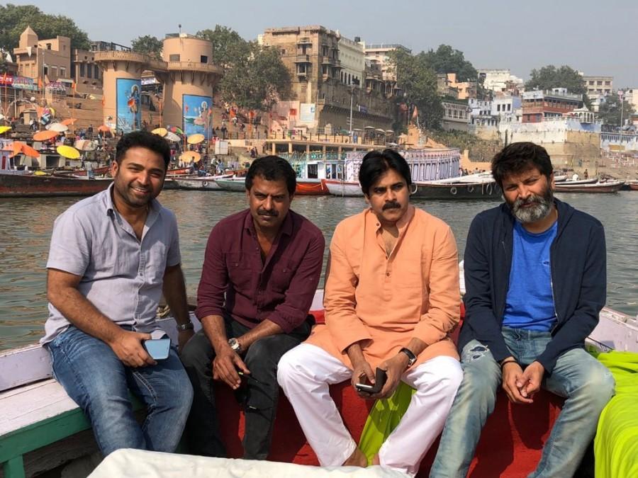 Power Star Pawan Kalyan and Trivikram Srinivas launch Agnatha Vaasi first look from Varanasi! Pawan Kalyan,Trivikram Srinivas,Pawan Kalyan and Trivikram Srinivas,Agnathavasi,Agnatha Vaasi first look,Agnatha Vaasi poster,Agnatha Vaasi first look poster