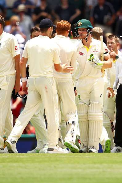 The last six wickets went down for just 82 runs as England was bowled out for 195 in 71.4 overs. While Australia extended its unbeaten run at the Gabba to a 29th year since its defeat at the hands of Viv Richards' West Indies in 1988, England remains winless at the venue since 1986. Australia beat England,Australia beat England by 10 wickets,Ashes Test,ashes test 2017,2017-18 Ashes Test,Ashes Test Series,Ashes Test series 2017-18,David Warner,Cameron Bancroft