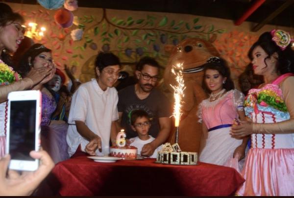 Aamir Khan along with wife Kiran Rao and son Junaid Khan recently celebrated little Azad's birthday. Aamir Khan and Kiran Rao,Aamir Khan,Kiran Rao,Azad Rao Khan,Azad Rao Khan 6th birthday,Azad Rao Khan birthday,Azad Rao Khan birthday celebration,Azad Rao Khan birthday celebration pics,Azad Rao Khan birthday celebration images,Azad Rao Khan birthday celeb