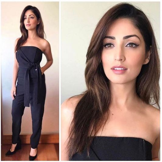Black is the new cool: Yami is surely looking ravishing in this off-shoulder jumpsuit which is enhancing her well-toned shoulders. The on-point eyeliner and the wavy hair is perfec to go with. Yami Gautam,actress Yami Gautam,Yami Gautam fashion,Yami Gautam amazing fashion,Yami Gautam dress,Yami Gautam hot pics,Yami Gautam hot images,Yami Gautam hot stills,Yami Gautam hot pictures,Yami Gautam hot photos