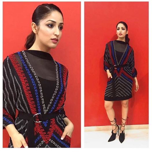 Stylish move: Yami Gautam slayed in this lovely outfit with a minimalistic look. The actress paired her outfit with high tie heels and a belt across her dress. Yami Gautam,actress Yami Gautam,Yami Gautam fashion,Yami Gautam amazing fashion,Yami Gautam dress,Yami Gautam hot pics,Yami Gautam hot images,Yami Gautam hot stills,Yami Gautam hot pictures,Yami Gautam hot photos