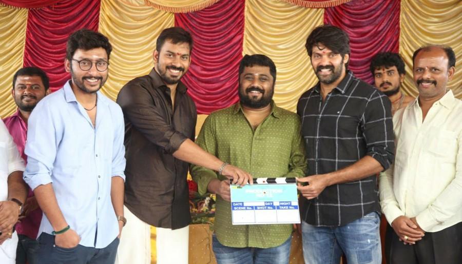 Arya, Gnanavel Raja, RJ Balaji at GajiniKanth movie launch - Photos ...