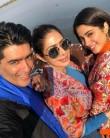 Manish Malhotra shared a selfie posing with Sridevi and Janhvi Kapoor by tweeting: "#jhanvikapoor s first day of shoot .... #morning #Udaipur #selfie time with @sridevi.kapoor #janvhikapoor both in #manishmalhotralabel #signsture #shawls with #Kashmiri #threadwork on the sets of #Dhadak’ @dharmamovies @karanjohar @shashankkhaitan #ishan #costumedesign #manishmalhotraworld @mmalhotraworld @janhvikapoor_6".