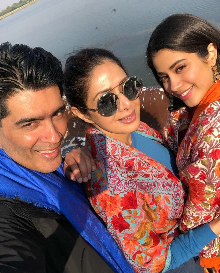 "Dhadak" is scheduled to release in July next year. Dhadak,Dhadak movie launch,Dhadak launch,Janhvi Kapoor and Ishaan Khatter,Janhvi Kapoor,Ishaan Khatter,Karan Johar,Sridevi,Sridevi daughter,Sridevi daughter Janhvi Kapoor