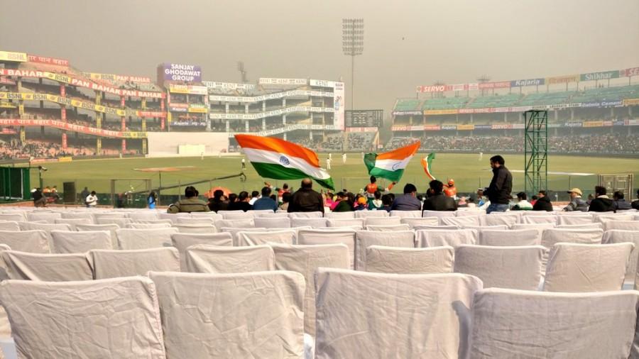 Sri Lanka: Sadeera Samarawickrama, Dimuth Karunaratne, Dhananjaya de Silva, Angelo Mathews, Dinesh Chandimal(c), Niroshan Dickwella(w), Roshen Silva, Dilruwan Perera, Suranga Lakmal, Lakshan Sandakan, Lahiru Gamage. Virat Kohli,India vs Sri Lanka,India vs Sri Lanka 2017,India vs Sri Lanka 3rd Test,Ferozeshah Kotla Cricket Ground,India won the toss