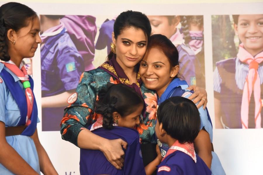 Kajol unveils 'Help A Child Reach 5' Campaign For Hindustan Unilever's Lifebuoy in Mumbai. Kajol,actress Kajol,Help A Child Reach 5,Help A Child Reach 5 campaign