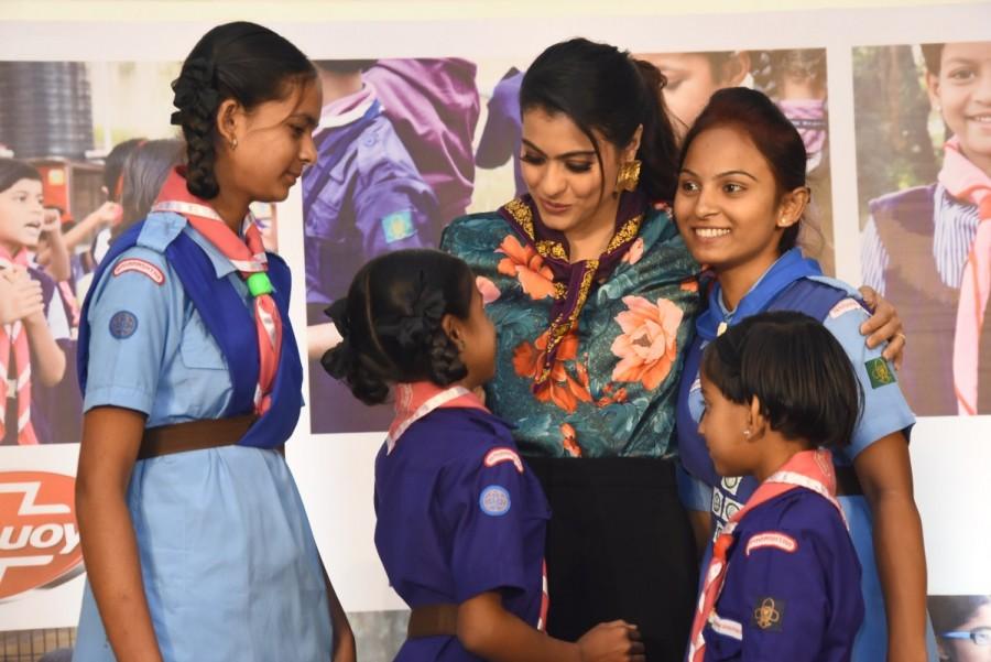 Bollywood actress Kajol unveils 'Help A Child Reach 5' campaign in Mumbai. Kajol,actress Kajol,Help A Child Reach 5,Help A Child Reach 5 campaign