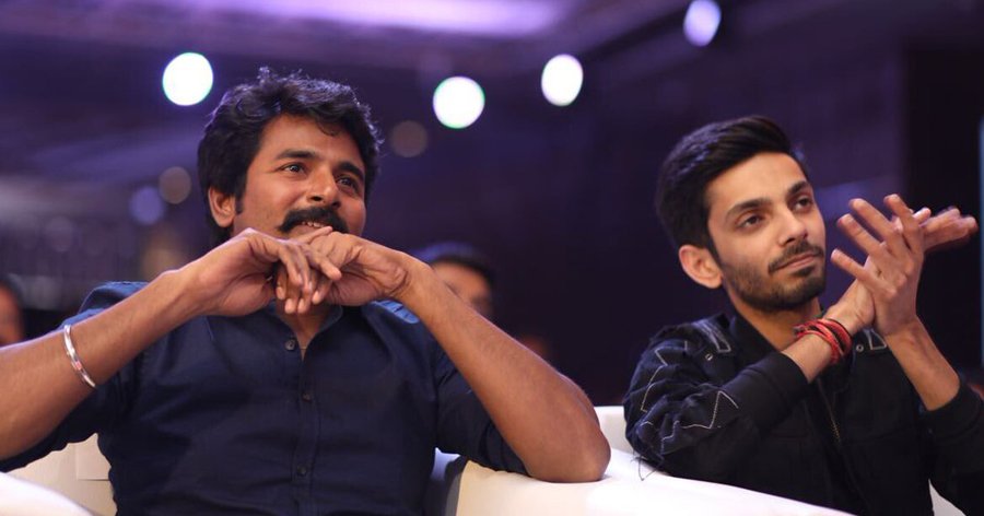 Sivakarthikeyan and Anirudh Ravichandar at Velaikkaran music launch. Sivakarthikeyan,Mohan Raja,Anirudh Ravichandar,Velaikkaran music launch,Velaikkaran audio launch,Velaikkaran music,Velaikkaran audio,Velaikkaran music launch pics,Velaikkaran music launch images,Velaikkaran music launch stills,Velaikkaran audio launch pic