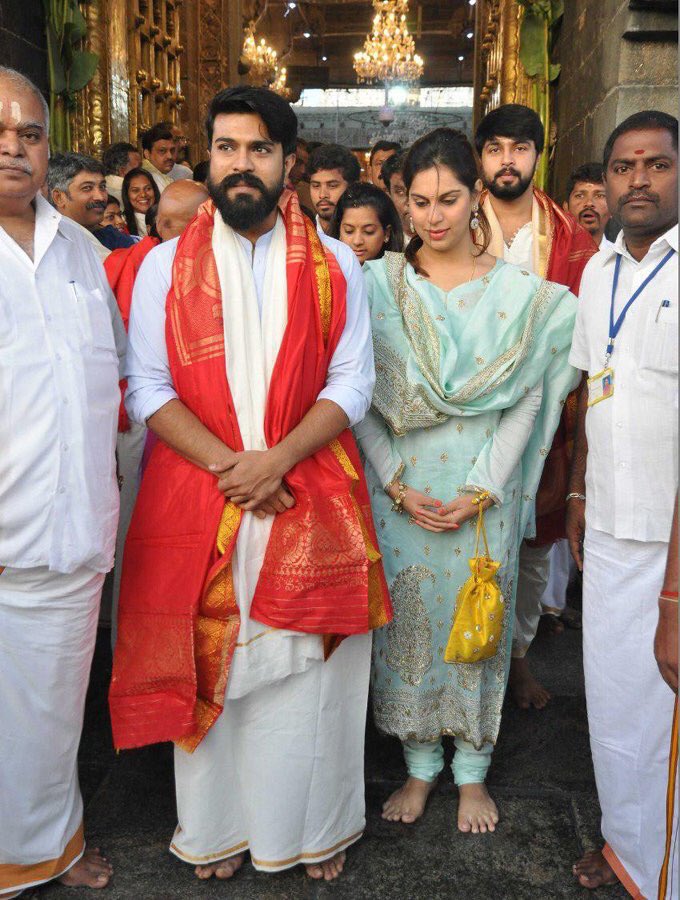 Ram Charan And Upasana Kamineni Visits Tirumala Tirupati, Offers ...