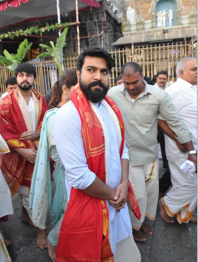 Hero Ram Charan & Upasana Visits Tirumala Tirupati. Ram Charan and Upasana Kamineni,Ram Charan,Upasana Kamineni,Ram Charan Teja