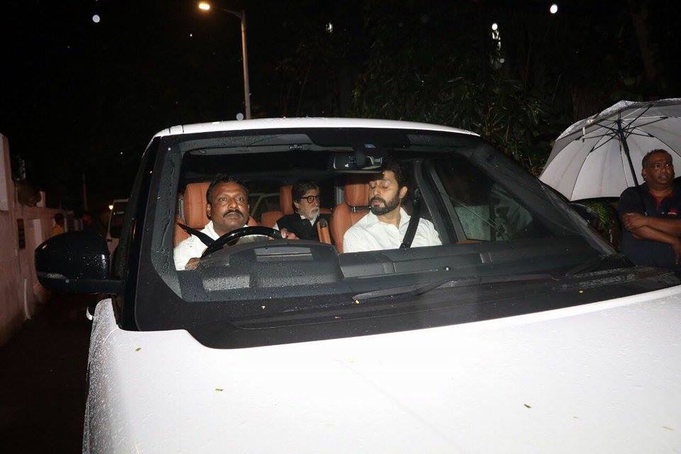 Amitabh Bachchan, Abhishek Bachchan and Aishwarya Rai visits Shashi Kapoor's house. Amitabh Bachchan,Abhishek Bachchan,Aishwarya Rai,Shashi Kapoor,actor Shashi Kapoor,Shashi Kapoor dead,shashi kapoor passed away,Shashi Kapoor died,shashi kapoor demise,Shashi Kapoor death