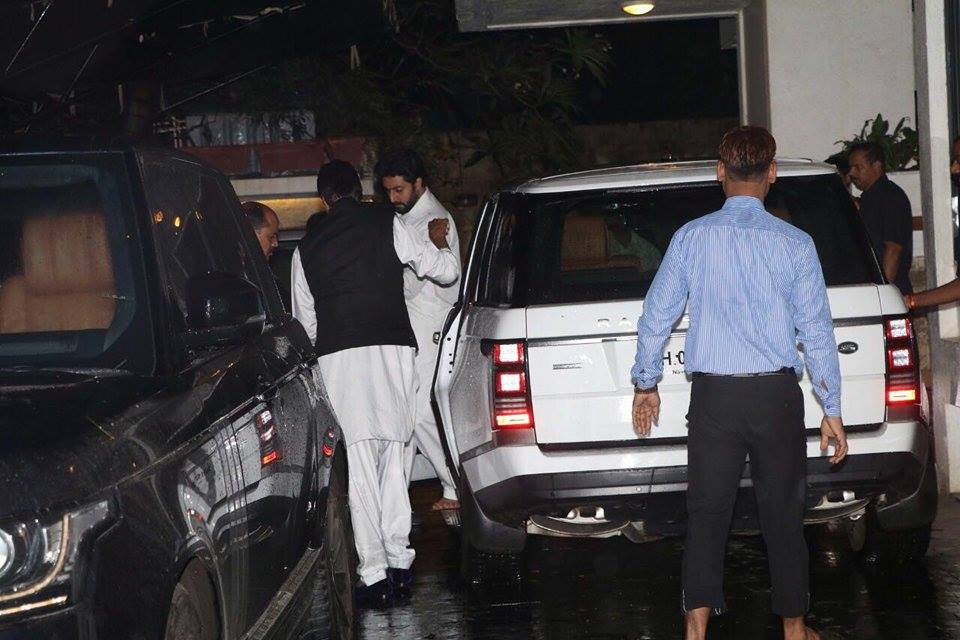 Amitabh Bachchan, Abhishek Bachchan and Aishwarya Rai visits Shashi Kapoor's house. Amitabh Bachchan,Abhishek Bachchan,Aishwarya Rai,Shashi Kapoor,actor Shashi Kapoor,Shashi Kapoor dead,shashi kapoor passed away,Shashi Kapoor died,shashi kapoor demise,Shashi Kapoor death