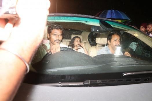 Bollywood actress Rani Mukerji at Shashi Kapoor's house.