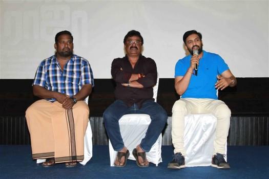 Robo Shankar, VTV Ganesh, Santhanam spotted spotted at Sakka Podu Podu Raja press meet.