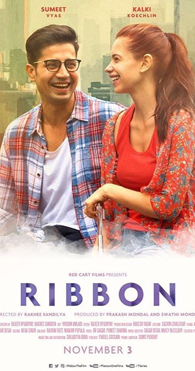 Ribbon is a story about a non-filmy and real-life urban couple who are married and who live together. The movie, released on 3rd of November, talks about a married couple Sumeet Vyas (Husband) and Kalki Koechlin (Wife) and their daily life challenges. Monsoon Shootout,Fukrey Returns,Ribbon,Qarib Qarib Singlle,Tumhari Sulu,Ajji,Brij Mohan Amar Rahe