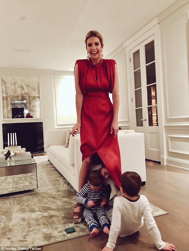 Ivanka Trump posts snap of her three children playing peak-a-boo. Ivanka Trump,model Ivanka Trump,ivanka trump instagram,Ivanka Trump peak-a-boo,Ivanka Trump hot pics,Ivanka Trump hot images