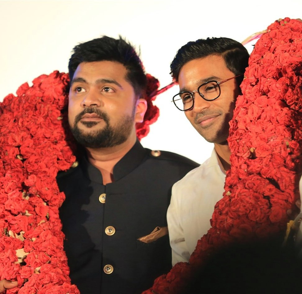 Simbu and Dhanush Sakka Podu Podu Raja audio launch. Sakka Podu Podu Raja audio launch,Sakka Podu Podu Raja music launch,Sakka Podu Podu Raja,Simbu,Dhanush,Santhanam