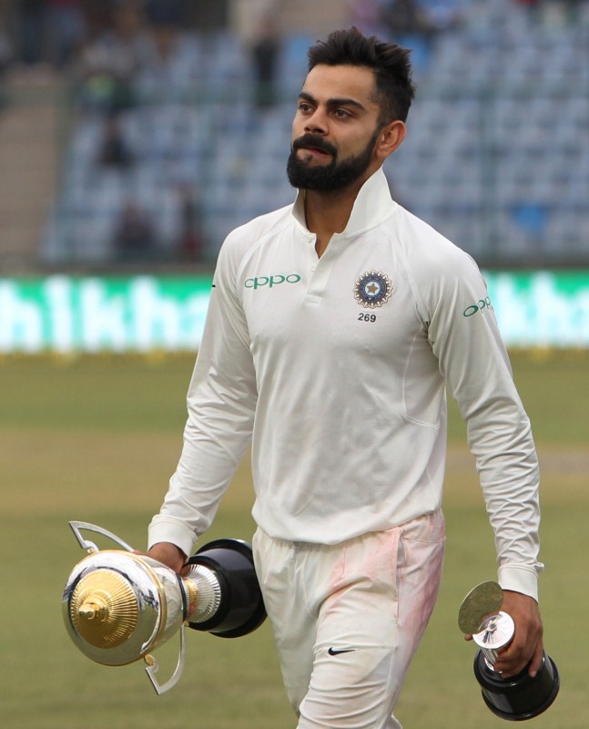 Mathews, whose 111 played a big part in Sri Lanka's first innings total of 373, perished to a thick edge off Jadeja as Ajinkya Rahane completed an excellent catch at slip. The right-handed duo of de Silva and Chandimal continued to frustrate the Indian bowlers as the fifth wicket partnership flourished to 112 runs before off-spinner Ravichandran Ashwin packed back the visiting captain with a beauty. Chandimal, who consumed 90 deliveries and struck two boundaries, attempted to whip Ashwin's tossed up delivery through mid-wicket but the ball sneaked through the gap between bat and pad to hit the stumps. India vs Sri Lanka,India vs Sri Lanka 2017,India vs Sri Lanka 3rd Test,India record