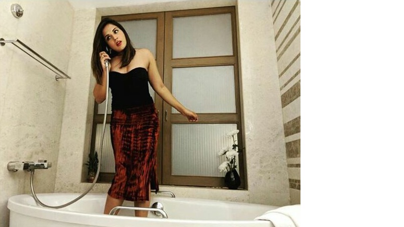 She is looking elegant in beautiful Asos and Zara black and red attire. Richa Chadha,Richa Chadha fashion,Richa Chadha dress,Richa Chadha on social media,Bholi Punjaban,Pulkit Sharma,Varun Sharma,Ali Fazal,Manjot Singh