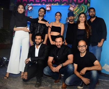 Shobita Dhulipala, Shivam Patil, Isha Talwar, Deepak Dobriyal, Ashi Dua, Kunaal Roy Kapur, Akshay Oberoi, Saif Ali Khan and Akshat Verma spotted at Kaalakaandi Trailer Launch.