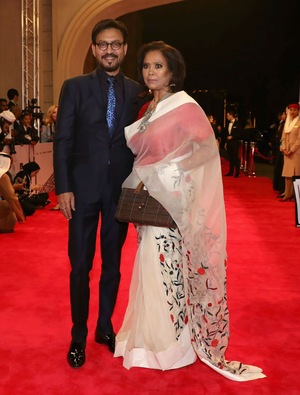 Speaking about this Irrfan said, "I have been to several film festivals but this one was special because of Cate Blanchett, whom I'm personally a big fan of was present on the same platform. It was exciting moment for me to be recognized alongside someone as talented as Cate. I'm thankful to the festival to have honoured me". Irrfan Khan,actor Irrfan Khan,Patrick Stewart,Cate Blanchett,14th Dubai International Film Festival,Dubai International Film Festival